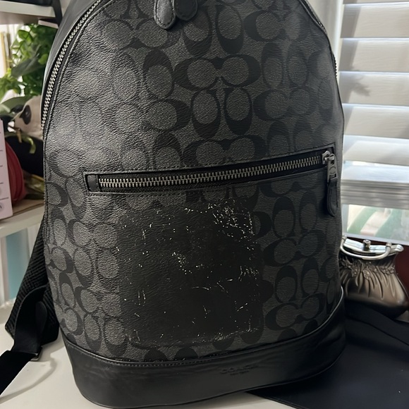 WEST SLIM BACKPACK IN SIGNATURE CANVAS (COACH F78756)
CHARCOAL/BLACK - Picture 2 of 16